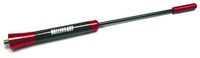 Mitsubishi 5" Aluminum Screw-on Ralliart Style Carbon / Black Car Antenna