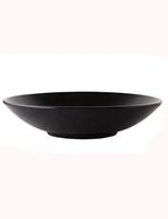 AXZHYX Bowl Ceramic Bowl Japanese Tableware Soup Bowl 9.75 inch matt Black Salad Bowl Family Surface Bowl Vegetable Bowl matt Glaze Craft Weight Hotel Tableware Home Noodles Boiled Fish Soup Bowl