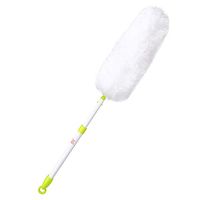 TOMYEER Telescopic Bendable Dusting Brush Microfibre Head Electrostatic Feather Duster Long Handle with Button