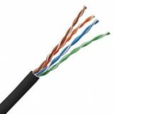 1 Reel 24 AWG 4 Pair CAT5E BBD Direct Burial Non-Shielded Voice & Data Cable - Black - Reel (Reel of 500 Feet)