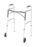 McKesson Drive Folding Walker Adult Aluminum 350 lbs. 32 to 39 Inch