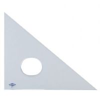 Alvin 131C-18 45-Degree/90-Degree 18" Clear Professional Acrylic Triangle