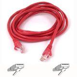New - CAT6 patch cable RJ45M/RJ45M 10ft red - A3L980-10-RED-S