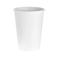 (1000 Count) 12 oz White Paper Hot Cups, Disposable Coffee Cups by Tezzorio, Hot Drink Paper Cups for Latte, Cappuccino, Tea, Chocolate