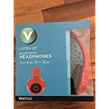 Vivitar Listen Up Bluetooth Over Ear Headphones (Red)