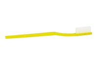 Dukal Toothbrush, 30 Tuft, Rounded White Nylon Bristles, Yellow Handle (144 Boxes of 10) (Pack of 1440)