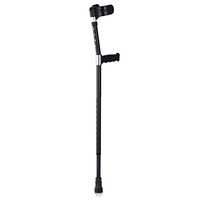 Black Walker Crutches Aluminum Alloy Telescopic Adjustment Anti-Slip Elbow Turn Old Support Light MUMUJIN