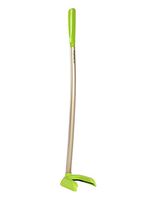 30" Long Handled Light Weight Aluminium Shoe Horn with Comfort Grip and Build-In Shoe Remover without bend down or kneel (Green Silver)