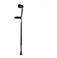 XIAOXIAO Forearm Aluminum Crutches, Walker Comfortable Crutches Lightweight Aluminum Alloy-Height Adjustable, Suitable for Middle-Aged and Elderly People,Black