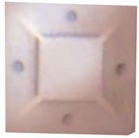 Cable Tie Mount, 2 or 4 Way Entry, Adhesive, Screw, Natural, Nylon 6.6 (Polyamide 6.6), 28.58 mm