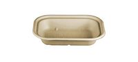 World Centric TR-SC-U8 100% Compostable Unbleached Plant Fiber 1 Compartment Trays, 17 oz, 8" x 6" x 1.5" (Pack of 400)
