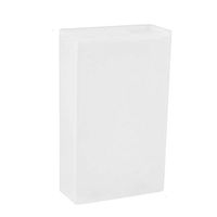 Papamsy Cigarette Case Slide Closure Plastic Anti-Scratch Cigarettes Storage for Outdoor 1Pc - White