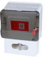 Sharps Holder, Locking, with Glove Box Holder (40833), Includes 5 Qt. Sharps Container (40837)