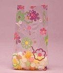 Flower Power Cello Bags, Pack of 25 Great for Birthdays, Springtime Etc!
