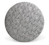 8" Inch Silver Corrugated Elegant Wedding Cake Board