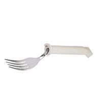 Sammons Preston 81001791  Plastic Handle Swivel Fork, Adaptive Utensils for Elderly, Arthritis, Shaking Hands, 7" Long Swiveling Kitchen Aid for Eating with Good Grip for Limited Muscle Control