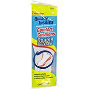 Comfort Cushions Double Thickness Insoles - Men's Size 7-8.5, One Pair,(Premier Brands)