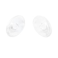 PIXNOR Oval Eyeglasses Nose Pads Anti-slip Silicone - 25 Pairs