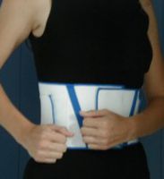 Alpha Medical Two Stay Back Support with Side-Pulls (Large)