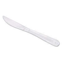 Gen Wrapped Cutlery, Knife, 7 1/2 Inch, White - 1000/Carton (7 Cartons)