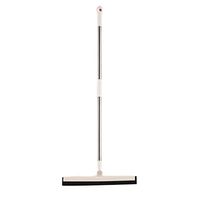 Hershii Window Cleaning Squeegee with 36.6'' Stainless Steel Handle for Washing & Drying Shower Glass, Floor, Mirrors, Kitchen - Beige