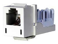 Hubbell HXJUOW XCELERATORâ"¢ USOC 6-Position Jack, Office White, Pack of 2