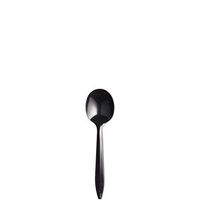 Dart SU6BBPS 5.625 in Black Med Wt PS Soup Spoon Bulk (Case of 1000)