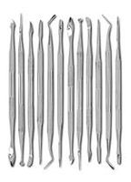 SE 12-Piece Stainless Steel Wax Carvers Set - DD312