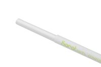 Karat Earth KE-C9330W 7.75" Paper Wrapped Giant Paper Straw (7mm) - White (2,000 ct)