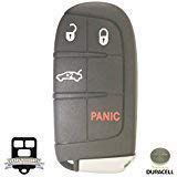 4 Button Chrysler 200 Smart Proximity Remote Key 68155686AB 68155686AA Includes Duracell Battery Inside