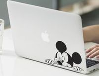 Mickey Wink Macbook Vinyl Sticker Laptop Skin by Sticker Styles, 6" Wide