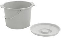 Large Capacity Commode Pail: Large Capacity Commode Pail, - 6 EA/BX