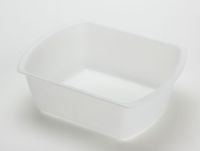 Medline Industries DYNEC80347C Washbasins, Rectangular, Plastic, 6 Quart, Clear (Pack of 50)