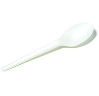 Compostable PLA Spoon, 6.5 inch, Natural White, 1000 Pack