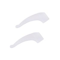LEORX Pair of Silicone Anti-Slip Holder Glasses Accessories Ear Hook(White)