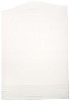 Sammons Preston Disposable Food Catchers, Pack of 50 Adult Bibs with Pocket for Catching Mess, Lightweight Bib for Easy Cleanup, Plastic Clothing Protector for Cooking, White, 24" x 16" with 4" Trough