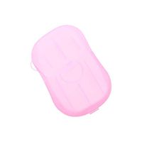 Ranoff Handmade Natural Disposable Hand Washing Tablet Travel Carry Toilet Soap Paper 40Pcs (Pink)