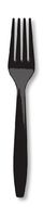 Black, Premium Plastic Forks, 24 ct