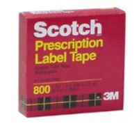 Scotch Prescription Label Tape, 1 Roll 1 in X 2592 in (72 Yd)