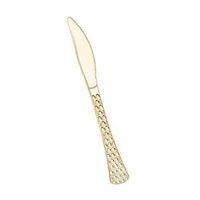 Decorline Gold Hammered Gold Plastic Knives 20ct.