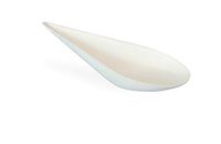 Bio 'n' Chic Drop Shaped Sugarcane Dish (Case of 300), PacknWood - Small White Paper Dish for Serving (0.5 oz, 4.1" x 1.9") 210BCHICDROP
