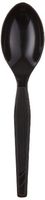 Dixie Individually Wrapped 5.88" Medium-Weight Polystyrene Teaspoon by GP PRO (Georgia-Pacific), Black, TM53C7, (Case of 1,000)