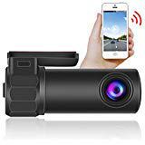 Ruidon Wifi Dash Cam 1080P HD Dashboard Camera,Vehicle Video Driving Recorder 360° Rotation for IOS Android Phone