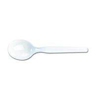 Dixie 5.75" Medium-Weight Polystyrene Plastic Soup Spoon by GP PRO (Georgia-Pacific), White, SM207, 1,000 Count (100 Spoons Per Box, 10 Boxes Per Case)