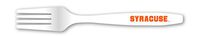 NCAA Syracuse Orange Disposable Plastic Forks, Pack of 20