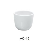 Yanco AC-45 ABCO 4.5 oz Chinese Tea Cup, 3" Diameter, Porcelain, Super White, Pack of 36