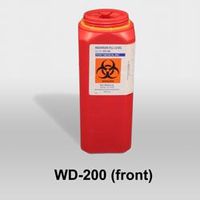 PT# WD-200 PT# # WD-200- Container Sharps Leaktight Red 2qt 12/Ca by, Post Medical, Inc