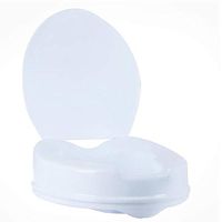 Raised Toilet Seats Medical Elevated and Commode Booster Seat Riser,Bathroom Safety Extender Assists Disabled, Elderly, Handicapped,Cover19.8cm