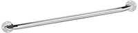 Medline MDS86032CHR Standard Knurled Grab Bar, 32" Chrome (Pack of 3)
