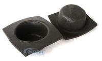 The Install Bay VXT42 XTC Universal 4" Shallow Round Foam Speaker Acoustic Baffle (pair)